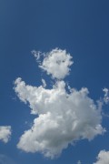 Detail of cloud in blue sky day  - Guarani city - Minas Gerais state (MG) - Brazil