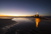 Sunrise on atlantida maritime platform - Xangri-la city - Rio Grande do Sul state (RS) - Brazil