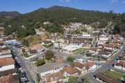 Picture taken with drone of the city center - Santo Antonio do Pinhal city - Sao Paulo state (SP) - Brazil