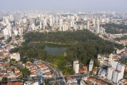Picture taken with drone of the Aclimaçao Park - Sao Paulo city - Sao Paulo state (SP) - Brazil