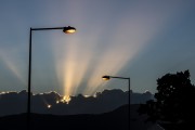 sunset between clouds - Sao Francisco do Sul city - Santa Catarina state (SC) - Brazil