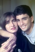 Bebeto, soccer player, with his wife - 90s - Rio de Janeiro city - Rio de Janeiro state (RJ) - Brazil