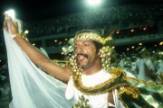 Junior, Soccer Player, parading in the sambadrome during carnival - The 80s - Rio de Janeiro city - Rio de Janeiro state (RJ) - Brazil