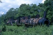 Train on the Madeira-Mamore Railroad - The 80s - Porto Velho city - Rondonia state (RO) - Brazil