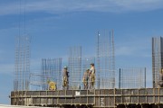 Construction workers at a construction site - Belo Horizonte city - Minas Gerais state (MG) - Brazil