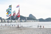 Flags of different countries on Copacabana Beach - Rio de Janeiro city - Rio de Janeiro state (RJ) - Brazil