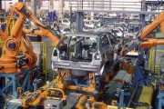 Production line - Automobile industry - The 90s - Sao Paulo state (SP) - Brazil