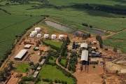 Aerial view of the Ethanol Plant Lajinha Agua Industrial Ltda (currently Canapolis Açucar e Alcool) - Partner of Bartira Farm - Canapolis city - Minas Gerais state (MG) - Brazil