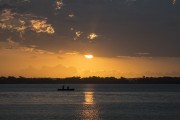 Sunset on the Tramandai River - Tramandai city - Rio Grande do Sul state (RS) - Brazil