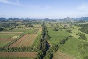 Picture taken with drone of the planted area - Guapiaçu Ecological Reserve - Cachoeiras de Macacu city - Rio de Janeiro state (RJ) - Brazil