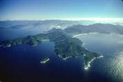 Aerial view of Ilha Grande - Praia do Sul State Biological Reserve - Angra dos Reis city - Rio de Janeiro state (RJ) - Brazil