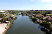 Picture taken with drone of the Bebedouro Lake - Bebedouro city - Sao Paulo state (SP) - Brazil