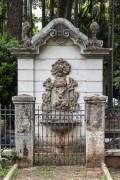 Fountain in the garden of the Church of Nossa Senhora da Boa Viagem - Belo Horizonte city - Minas Gerais state (MG) - Brazil