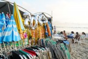 Beach chairs and tents at a kiosk on Copacabana Beach after New Years 2023 - Rio de Janeiro city - Rio de Janeiro state (RJ) - Brazil