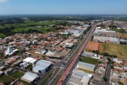 Picture taken with drone of the city - Jaci city - Sao Paulo state (SP) - Brazil