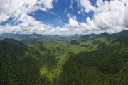 Picture taken with drone of the Atlantic Forest near Salto Morato - Guaraquecaba city - Parana state (PR) - Brazil