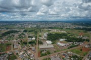 Picture taken with drone of the Guarapuava City - Guarapuava city - Parana state (PR) - Brazil