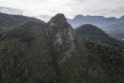 Picture taken with drone of the Agulhinha of Gavea peak (Little needle of Gavea) - Rio de Janeiro city - Rio de Janeiro state (RJ) - Brazil