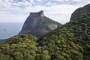 Picture taken with drone of Rock of Gavea - Rio de Janeiro city - Rio de Janeiro state (RJ) - Brazil