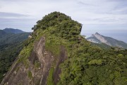 Picture taken with drone of the Agulhinha of Gavea peak (Little needle of Gavea) - Rio de Janeiro city - Rio de Janeiro state (RJ) - Brazil