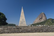 Estacio de Sa monument with Sugarloaf Mountain in the background - Rio de Janeiro city - Rio de Janeiro state (RJ) - Brazil