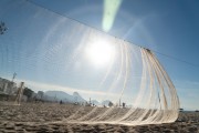 Sports equipment at Copacabana Beach - Ball containment net - Rio de Janeiro city - Rio de Janeiro state (RJ) - Brazil