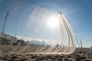 Sports equipment at Copacabana Beach - Ball containment net - Rio de Janeiro city - Rio de Janeiro state (RJ) - Brazil