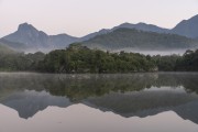 General view of lake - Guapiacu Ecological Reserve - Cachoeiras de Macacu city - Rio de Janeiro state (RJ) - Brazil