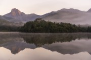 General view of lake - Guapiacu Ecological Reserve - Cachoeiras de Macacu city - Rio de Janeiro state (RJ) - Brazil