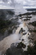 Picture taken with drone of waterfalls in Iguaçu National Park - Border between Brazil and Argentina - Foz do Iguacu city - Parana state (PR) - Brazil