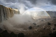 Waterfalls in Iguaçu National Park - Border between Brazil and Argentina - Foz do Iguacu city - Parana state (PR) - Brazil