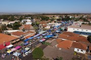 Picture taken with drone of the fair that takes place on Sundays in the city of Fronteira - Fronteira city - Minas Gerais state (MG) - Brazil