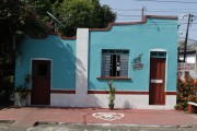 Detail of facade of a typical house in the city of Parintins - Parintins city - Amazonas state (AM) - Brazil