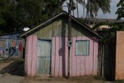 Detail of facade of a typical house in the city of Parintins - Parintins city - Amazonas state (AM) - Brazil