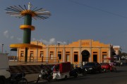 Facade of the Leopoldo Peres Municipal Market - Parintins city - Amazonas state (AM) - Brazil