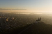 Picture taken with drone of the Nossa Senhora da Penha Church (XVIII century) - Rio de Janeiro city - Rio de Janeiro state (RJ) - Brazil