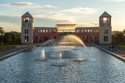 Fountains and artificial lake - Tangua Park - Curitiba city - Parana state (PR) - Brazil