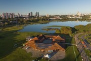 Picture taken with drone of the Barigui Park - Curitiba city - Parana state (PR) - Brazil