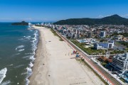 Picture taken with drone of the Brava Beach  - Matinhos city - Parana state (PR) - Brazil