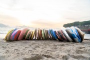 Stand up paddle boards on Post 6 of Copacabana Beach - Rio de Janeiro city - Rio de Janeiro state (RJ) - Brazil