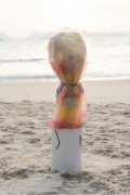 Plastic covering pipe that supplies water to showers on the edge of Copacabana Beach - Rio de Janeiro city - Rio de Janeiro state (RJ) - Brazil