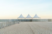 Hoardings installed for event on Copacabana Beach - Rio de Janeiro city - Rio de Janeiro state (RJ) - Brazil