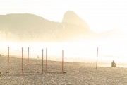 Masts to hang flags on Copacabana Beach - Rio de Janeiro city - Rio de Janeiro state (RJ) - Brazil