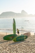 Stand up paddle boards on Post 6 of Copacabana Beach - Rio de Janeiro city - Rio de Janeiro state (RJ) - Brazil