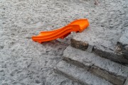 Improvised childrens slide at Diabo Beach - Rio de Janeiro city - Rio de Janeiro state (RJ) - Brazil