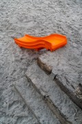 Improvised childrens slide at Diabo Beach - Rio de Janeiro city - Rio de Janeiro state (RJ) - Brazil