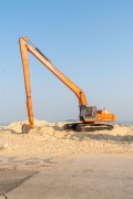 Machine removing sand from the Garden of Allah canal - Rio de Janeiro city - Rio de Janeiro state (RJ) - Brazil