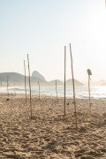 Masts to hang flags on Copacabana Beach - Rio de Janeiro city - Rio de Janeiro state (RJ) - Brazil