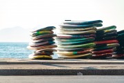 Stand up paddle boards on Post 6 of Copacabana Beach - Rio de Janeiro city - Rio de Janeiro state (RJ) - Brazil