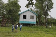 Children from the Sao Jose Costa do Arco Community going to rural school - Parintins city - Amazonas state (AM) - Brazil